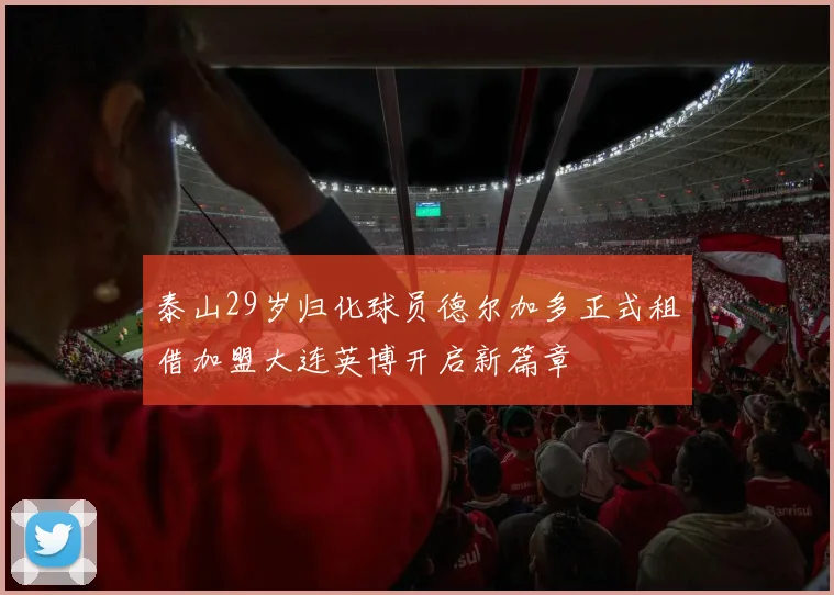 泰山29岁归化球员德尔加多正式租借加盟大连英博开启新篇章
